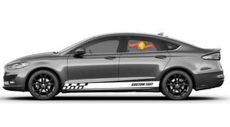 Autocollants en vinyle à rayures de panneau à bascule de course pour Ford Fusion
