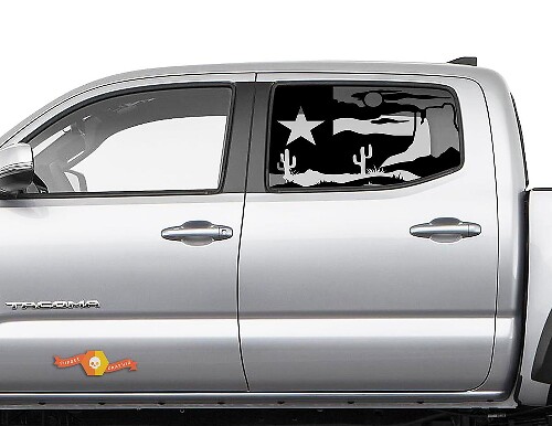 Autocollant vinyle pour vitre latérale Paysage désert pour Toyota Tacoma