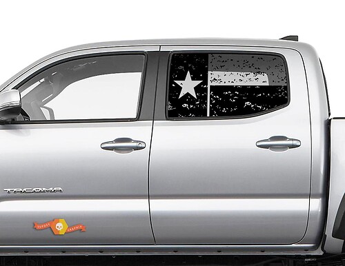 Autocollant de fenêtre arrière drapeau du Texas pour camions Toyota Tacoma
