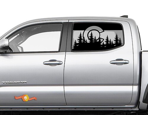 Autocollants de fenêtre latérale de forêt du Colorado, drapeau pour Toyota Tacoma 4Runner Tundra
