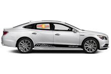 Autocollants en vinyle à rayures pour panneau à bascule de course pour Buick LaCrosse Essence
 3