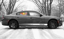 Autocollants en vinyle à rayures pour panneau à bascule de course pour Dodge Charger SXT
 4