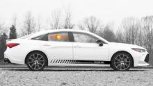 Autocollants en vinyle à rayures pour panneau à bascule de course pour Toyota Avalon
 4
