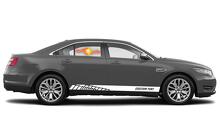 Autocollants en vinyle à rayures de bas de caisse de course pour Ford Taurus
 3