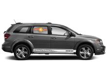 Autocollants en vinyle à rayures pour panneau à bascule de course pour Dodge Journey
 2