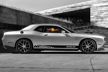 Autocollants en vinyle à rayures pour panneau à bascule de course pour Dodge Challenger
 3