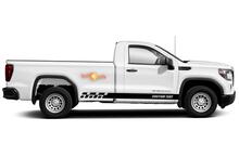 Autocollants en vinyle à rayures pour panneau à bascule de course pour GMC Sierra 1500
 4