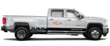 Autocollants en vinyle à rayures de panneau à bascule de course pour GMC Sierra 3500HD
 3