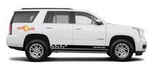 Autocollants en vinyle à rayures pour panneau à bascule de course pour GMC Yukon
 4