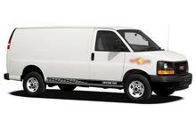 Autocollants en vinyle à rayures pour panneau à bascule de course pour GMC Savana Cargo
 2