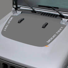 Autocollant vinyle noir pour capot personnalisé pour Jeep Gladiator et Wrangler_2