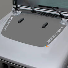 Jeep Gladiator Side JT Wrangler JL JLU Hood Vinyl sticker autocollant Kit graphique pour 2018-2021 pour les deux côtés
 2