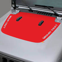 Autocollant vinyle noir pour capot personnalisé pour Jeep Gladiator et Wrangler_3