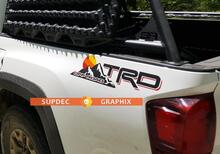 TRD hors route Vintage coucher de soleil Style 4x4 PRO Sport hors route côté vinyle autocollants décalcomanie Toyota Tacoma toundra FJ Cruiser
 3