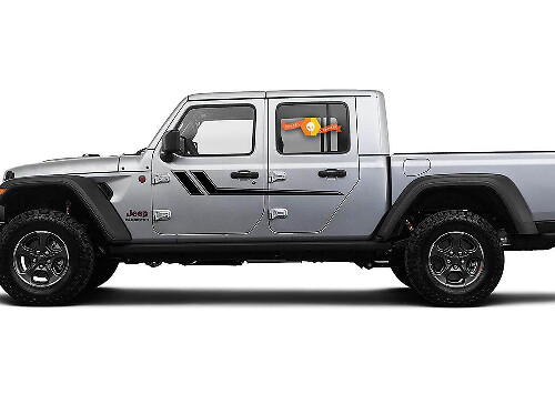 Kit de décalcomanies vinyles à double contour pour portes pour Jeep Gladiator et Wrangler