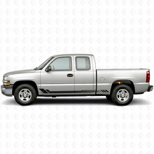 Bandes adhésives en vinyle à motif nid d'abeille pour porte et panneau latéral pour Chevrolet Silverado 1500 GMT800 1999-2007_2