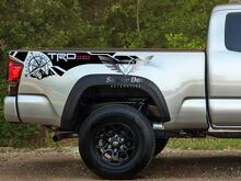 Kit d'autocollants en vinyle TRD 4x4 Compass Mountain pour les côtés de benne de Toyota Tacoma_2