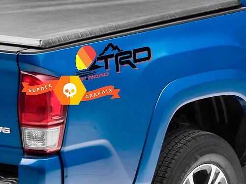 Autocollant vinyle vintage TRD pour flanc de caisse Toyota Tundra