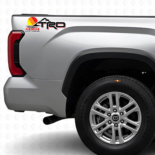 Autocollant Vinyle Décalcomanie Style Vintage TRD 4x4 Hors Route pour Toyota Tundra