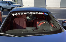 Autocollant vinyle bande pare-brise M-Style Move Over pour BMW séries G/F/E_3