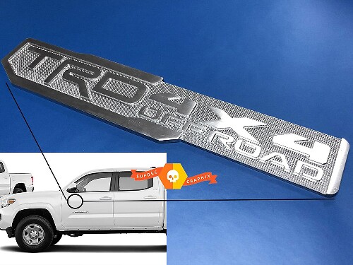 One TRD 4x4 Off Road Sport Pro Bro Badge en métal et aluminium, emblème de chevet en aluminium

