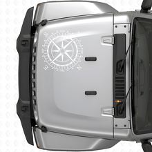 Autocollant en vinyle pour capot boussole (convient à Jeep WRANGLER Rubicon)
_5