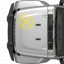 Autocollant en vinyle pour capot boussole (convient à Jeep WRANGLER Rubicon)
_6