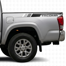 Kit d’autocollants vinyle bande latérale style Vintage TRD pour Toyota Tacoma_2