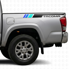 Kit d’autocollants vinyle bande latérale style Vintage TRD pour Toyota Tacoma_4