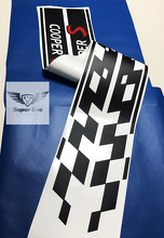 Kit d'autocollants en vinyle bandes damier latérales Cooper S pour Mini Cooper_3