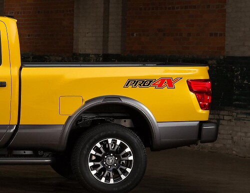 Autocollants vinyle latéraux arrière PRO-4X tout-terrain pour Nissan Titan