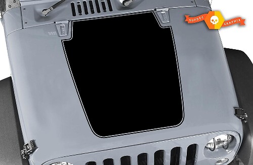 Capot de décalcomanie Jeep avec garniture vinyle toutes les couleurs autocollant JK LJ TJ 2007-2018
