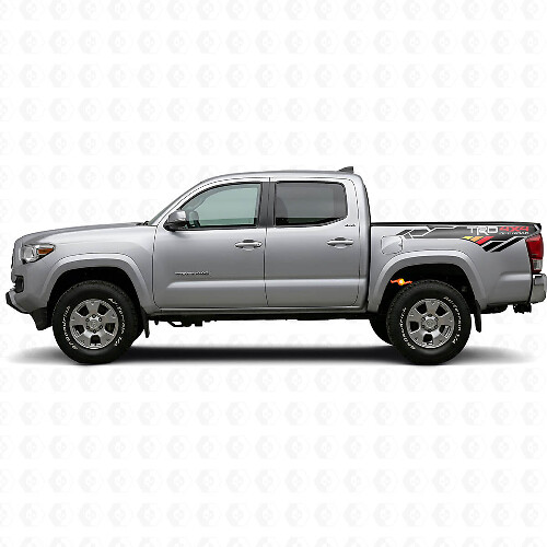 Autocollant Vinyle Latéral Arrière Style Vintage TRD 4x4 Pour Tacoma Tundra