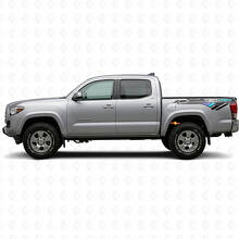 Autocollant Vinyle Latéral Arrière Style Vintage TRD 4x4 Pour Tacoma Tundra_2