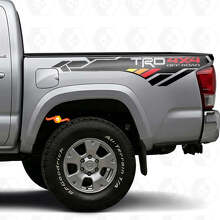 Autocollant Vinyle Style Vintage TRD 4x4 pour Paroi de Benne Toyota Tacoma_4