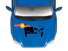 Autocollant en vinyle capuche Tête de mort TRD Punisher pour Toyota Tacoma 2016-2021_3