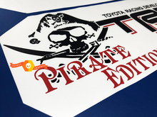 Kit de Stickers Vinyle Latéraux TRD Pirate Edition pour Camions Toyota_3