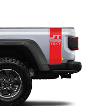 Jeep Gladiator 2 Side jt blanc brillant 6.4 hémi Autocollant Autocollant Style Usine Corps Vinyle Graphique Rayures Kit 2018 - 2021
 3