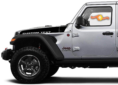 Autocollant vinyle personnalisé pour capot, paire pour Jeep Wrangler et Gladiator