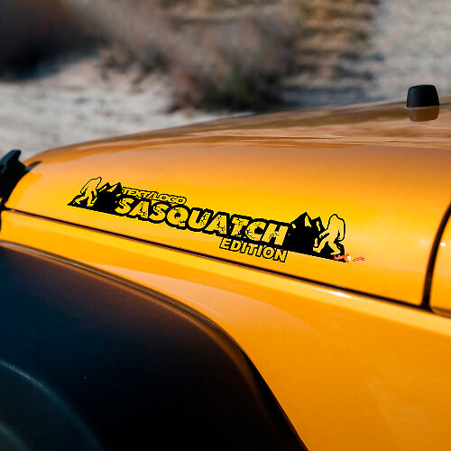 Autocollants vinyles personnalisés de capot édition Sasquatch pour Jeep Wrangler