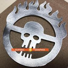 Mad Max Fury Road Métal Aluminium Badge Lit Côté Emblème Aluminium
 2