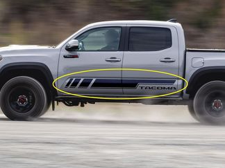 TRD Side Rocker Panel Stripes pour Tacoma Vinyl Sticker Decal fit to Toyota Tacoma 16-19 pine style
