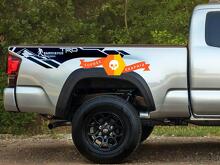 Autocollants vinyle latéraux arrière style Sasquatch TRD pour Toyota Tacoma 2016-2020_2