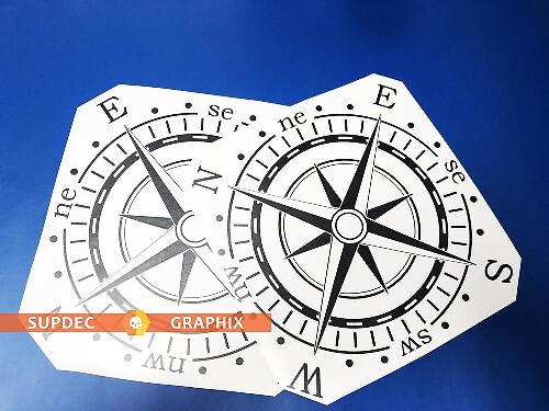 Paire d'autocollants en vinyle pour porte latérale de lit Compass 14