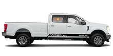 Autocollants en vinyle à rayures de bas de caisse de course pour Ford F-250 2020
 3