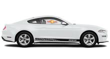 Autocollants en vinyle à rayures de bas de caisse de course pour Ford Mustang 2020
 2