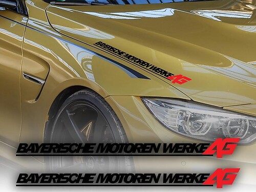 Autocollant vinyle capot Bayerische Motoren Werke AG pour BMW Série 3