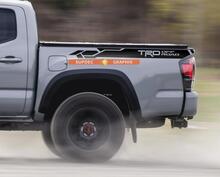 Paire d'autocollants en vinyle TRD Off Road à bande latérale de lit pour Tacoma 2013 - 2020
 2