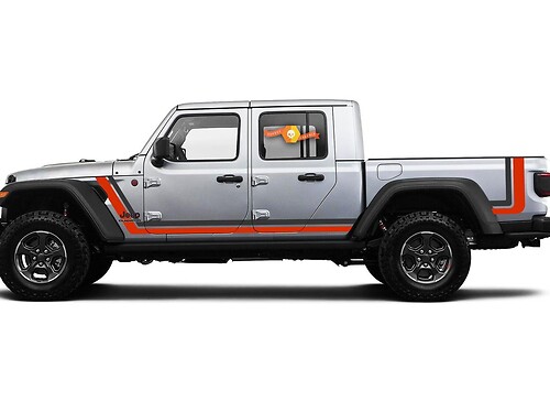 Scrambler Style Side Stripes décalcomanies pour Jeep Gladiator
