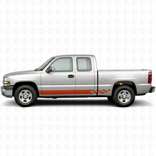 Bandes vinyl damier éclair pour portes et bas de caisse pour Chevrolet Silverado 1500 GMT800 1999-2007_4
